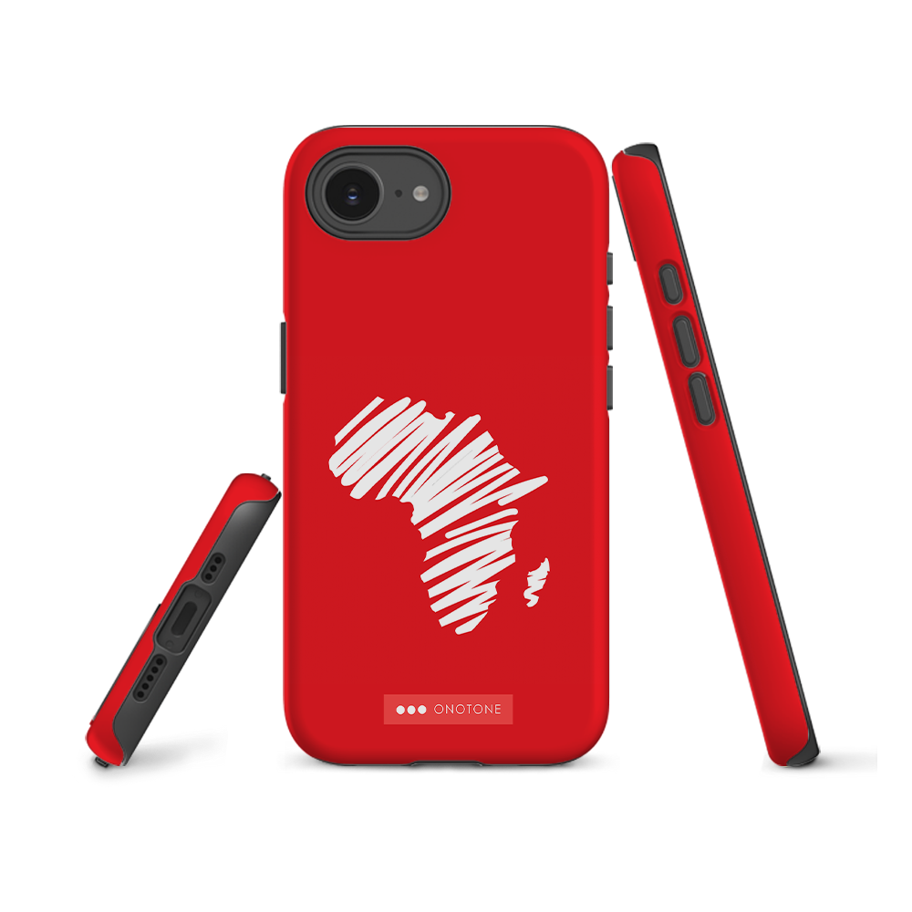 Dual Layer Africa modern red iPhone® Case