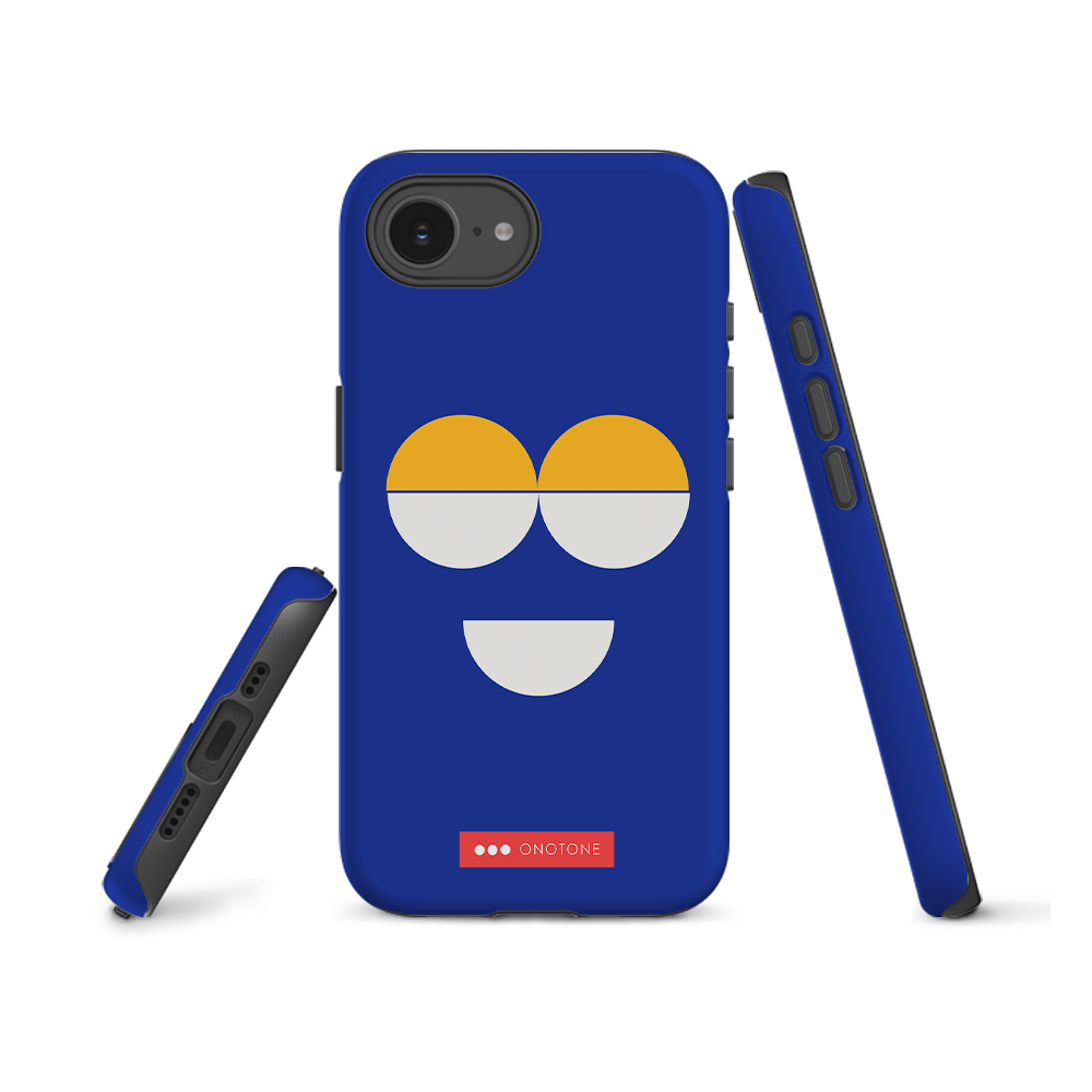 Dual Layer blue modern iPhone® Case