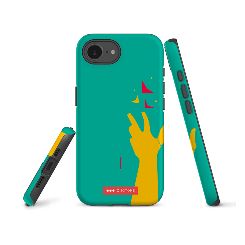 Dual Layer green modern iPhone® Case