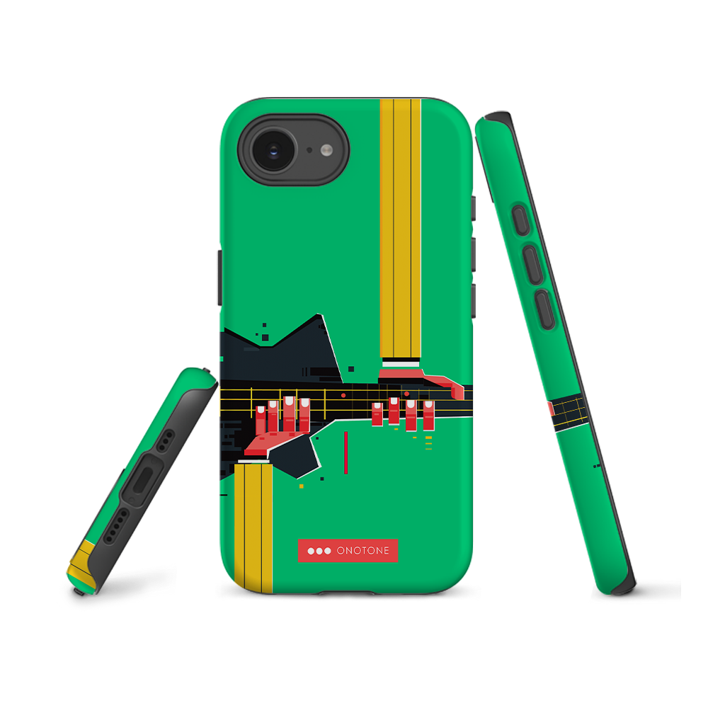 Dual Layer green modern iPhone® Case