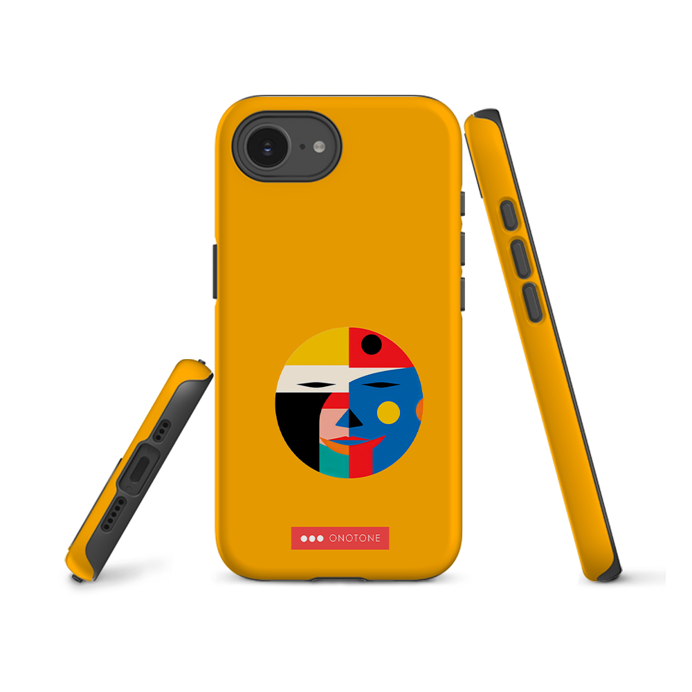 Dual Layer red modern iPhone® Case