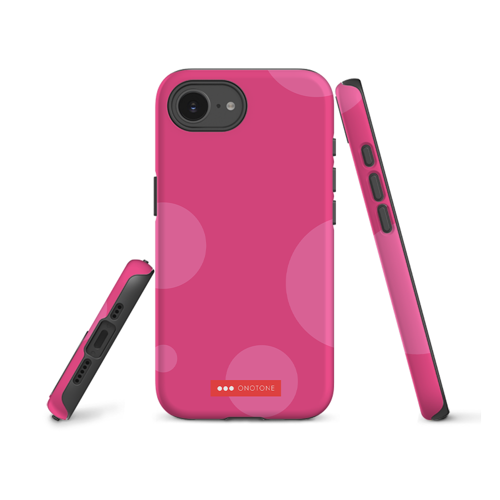 Dual Layer pink modern iPhone® Case
