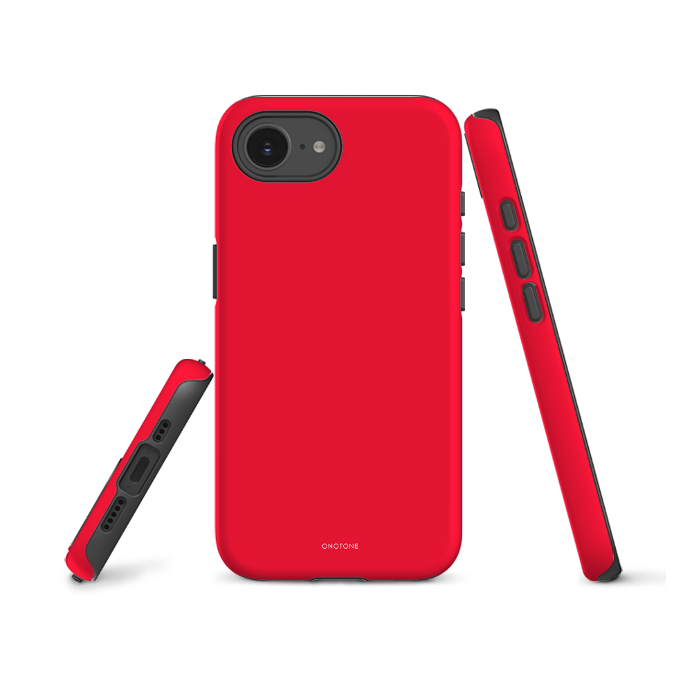 Neon Red iPhone Case