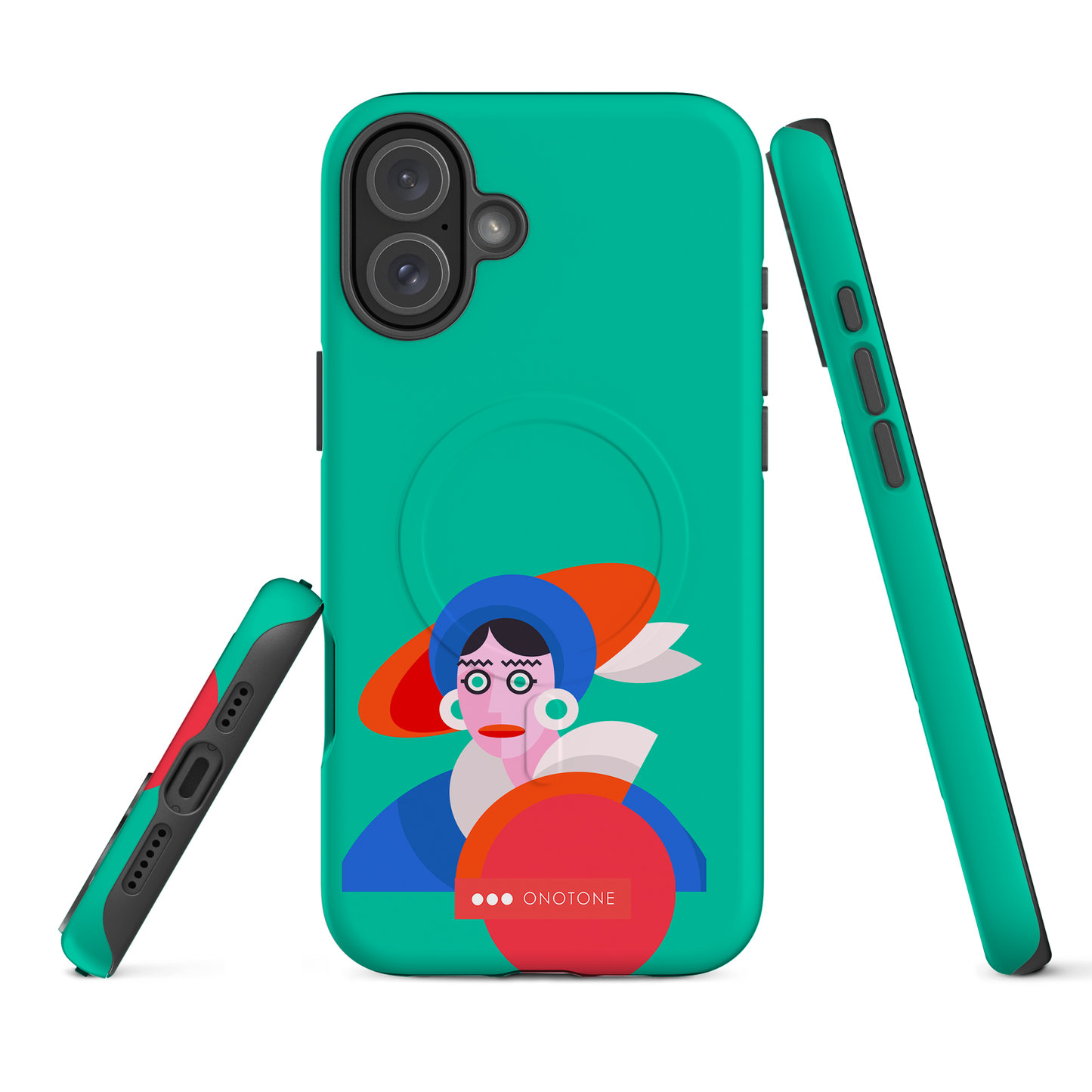 Dual Layer green modern iPhone® Case ( MD-3689)