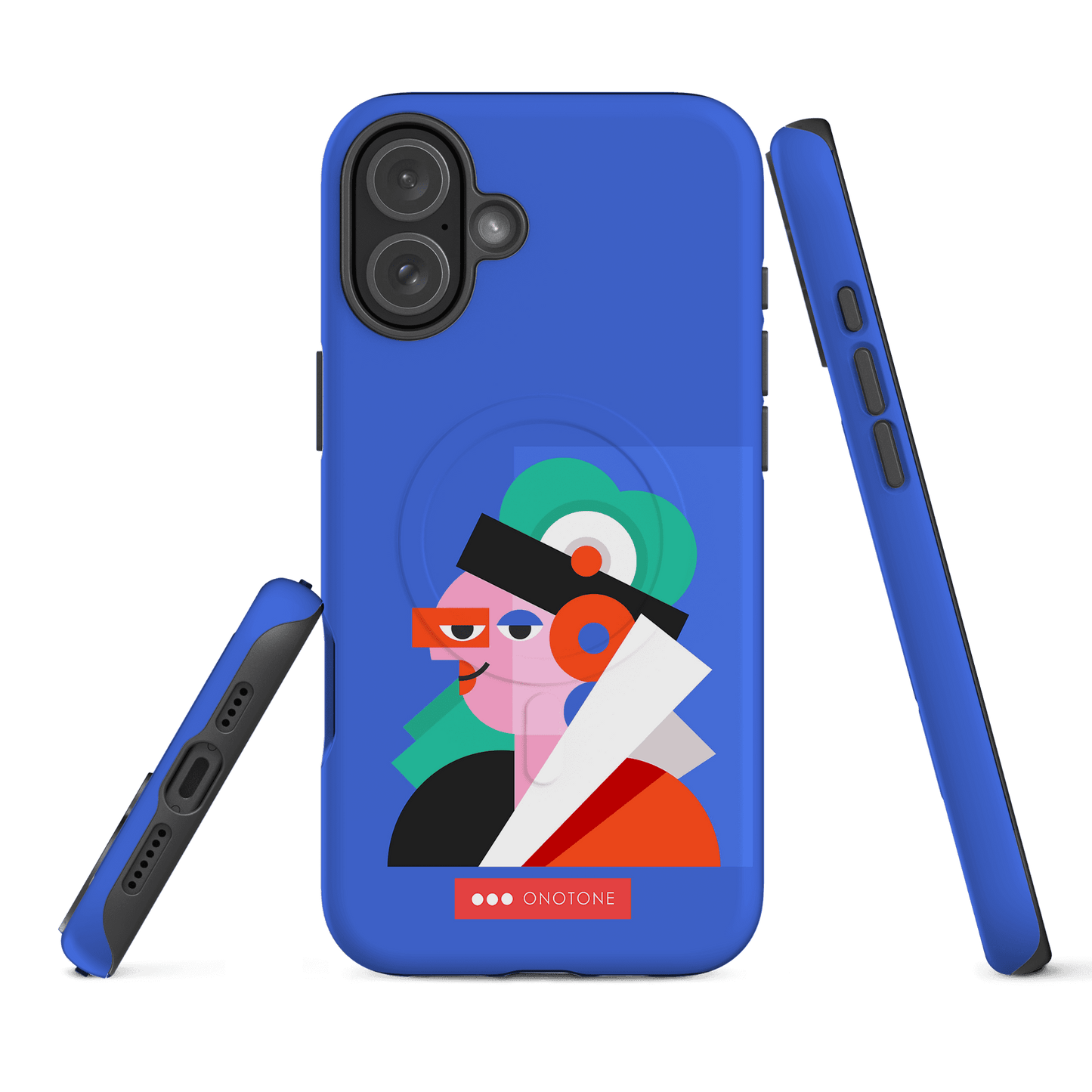 Dual Layer blue modern iPhone® Case ( MD-4071)
