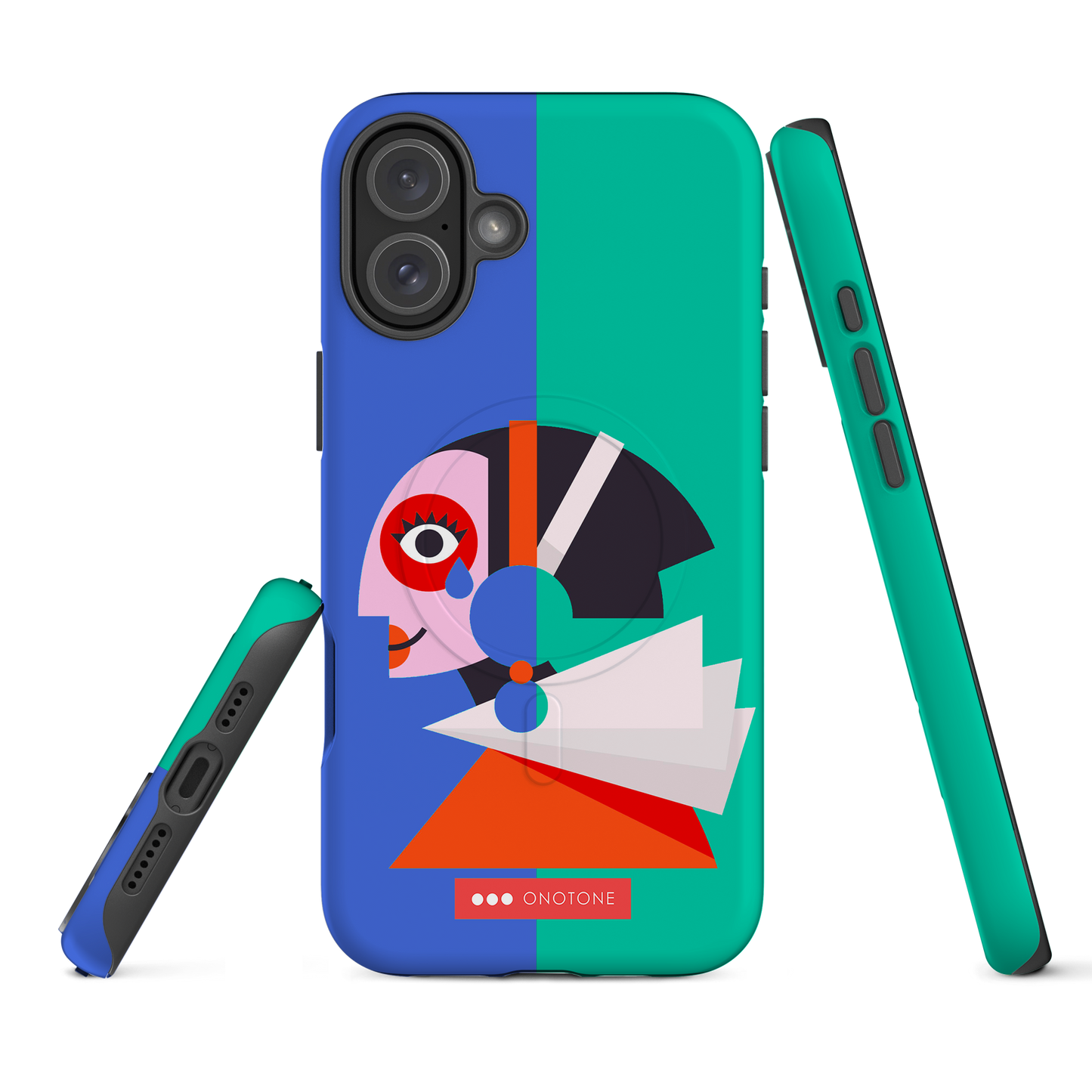 Dual Layer green modern iPhone® Case ( MD-1617)