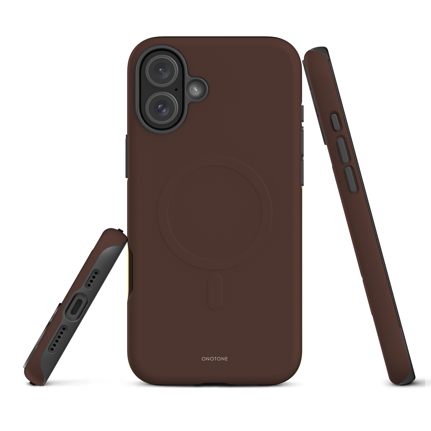 BROWN MINIMALIST IPHONE® CASE - PANTONE® SHAVED CHOCOLATE