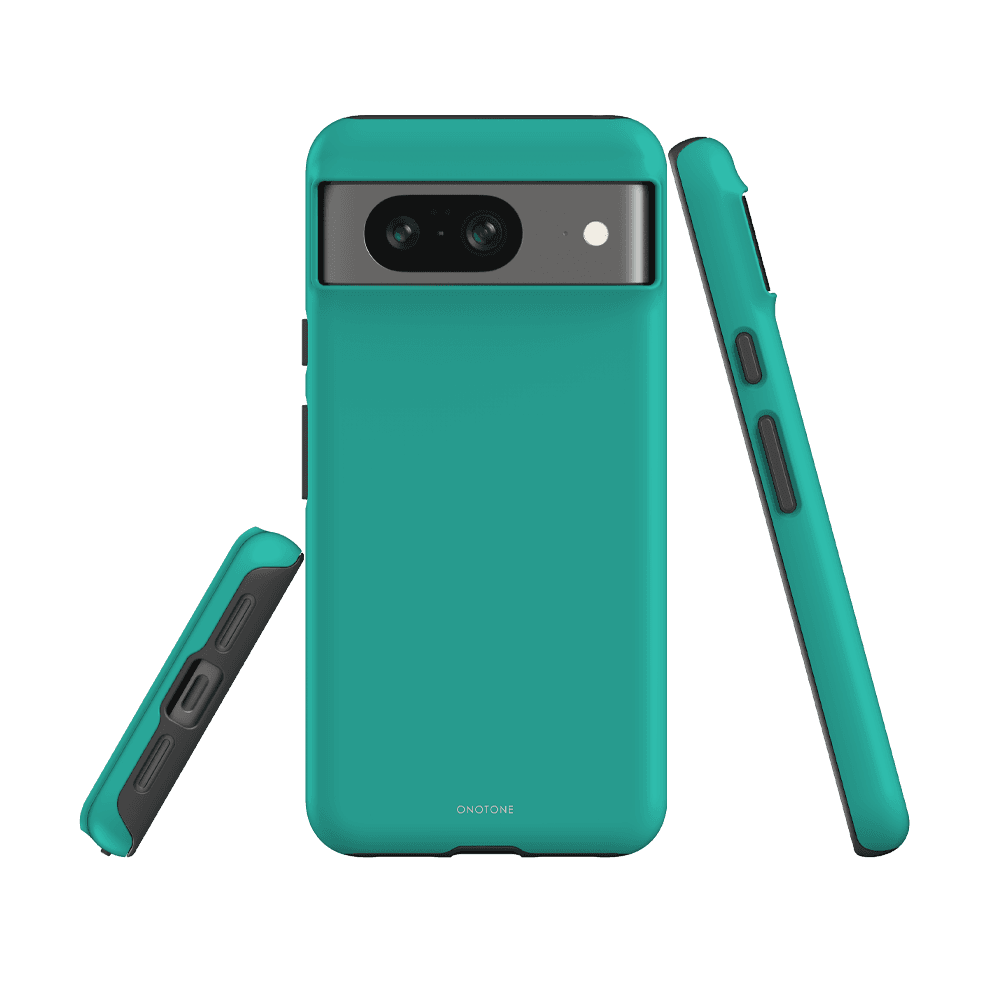 Google Pixel Case - Durable Protection in Pantone 333 for Pixel 6. Features shock-absorbing TPU and hard shell for everyday defense.