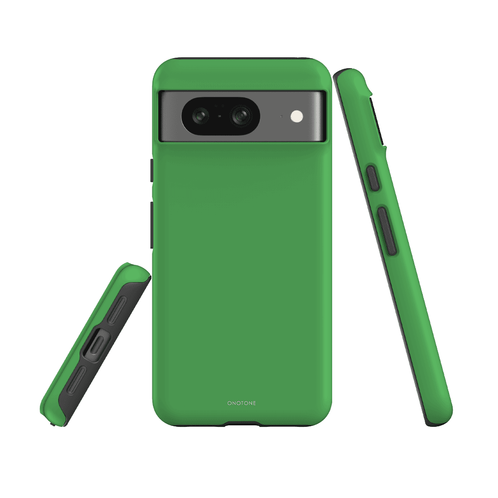 Google Pixel Case - Pantone 360 for Pixel 7. Features shock-absorbing TPU interior and scratch-resistant green shell.