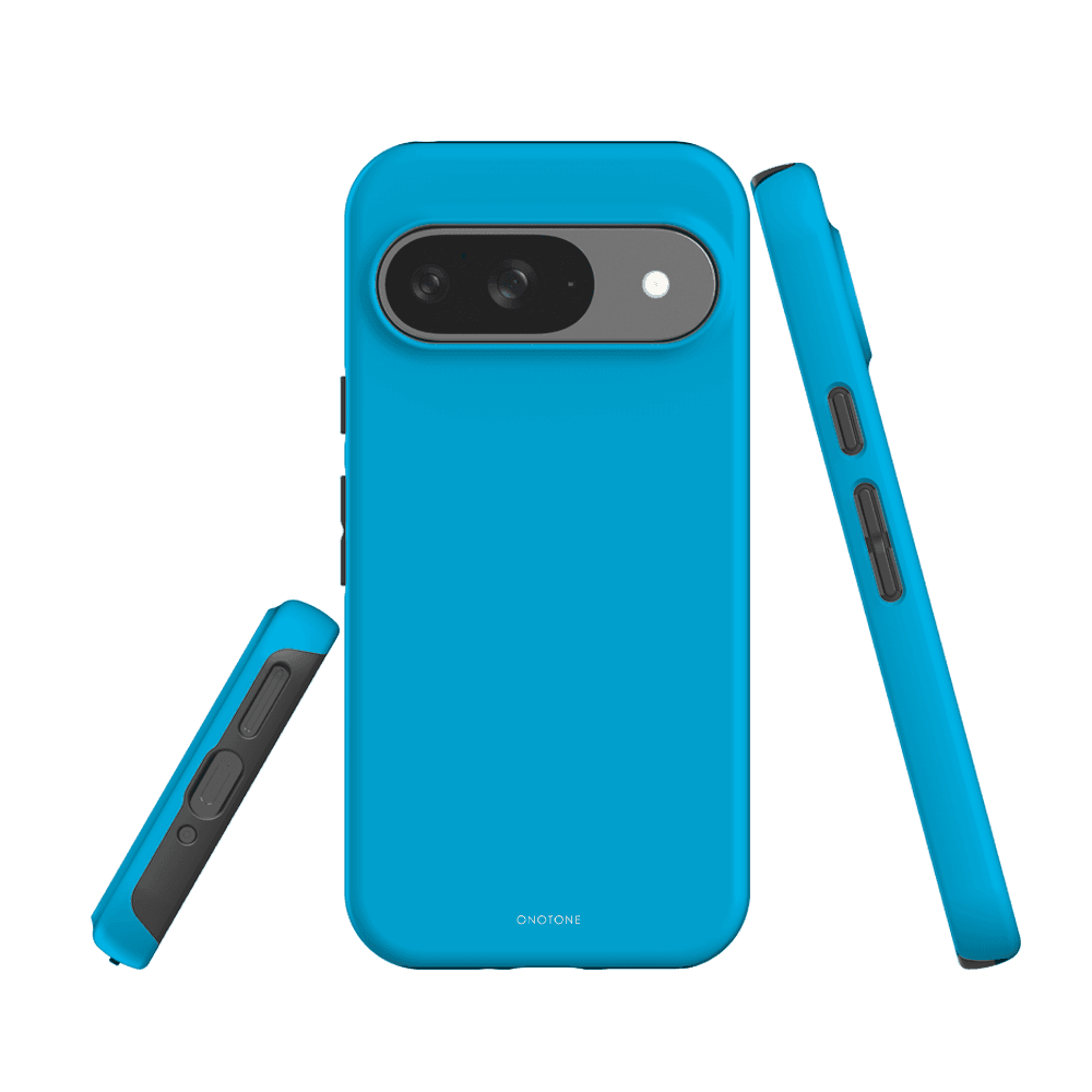 Google Pixel Case - Protective Pantone 306 for Pixel 7a. Durable dual-layered case with raised edges and snug camera fit.
