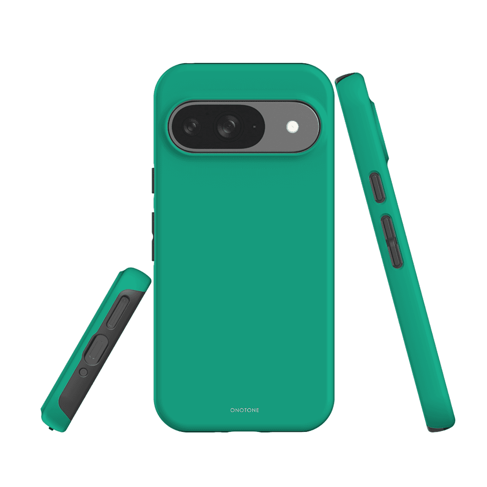 Durable Google Pixel Case - Pantone 339 for Pixel 7a with dual-layered polycarbonate and TPU construction for enhanced drop protection.