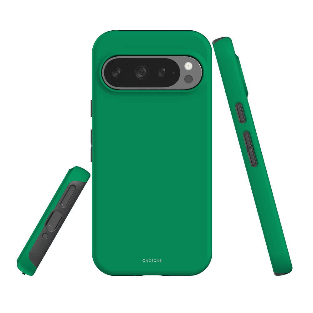 Google Pixel Case Pantone 355 - Dual-layered Protection for Pixel 7 with durable polycarbonate and TPU blend for enhanced drop defense.