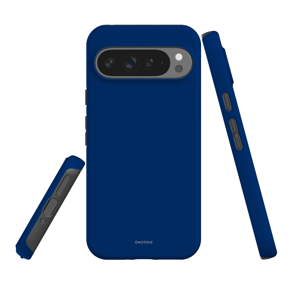 Google Pixel Case - Pantone 294 with shockproof dual-layer design for Pixel 7 Pro. Durable protection with raised bevel and soft TPU lining.
