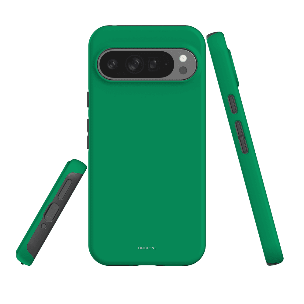 Google Pixel Case Pantone 355 - Dual-layered Protection for Pixel 7 Pro with shock-resistant build and raised edges for screen safety.