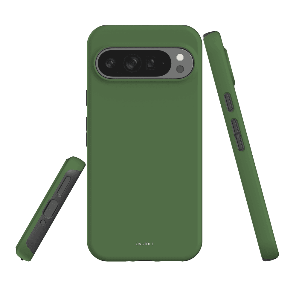 Google Pixel Case - Pantone 364 with dual-layer protection and shock-absorbing TPU lining. Durable green case fits Pixel 7 Pro model.
