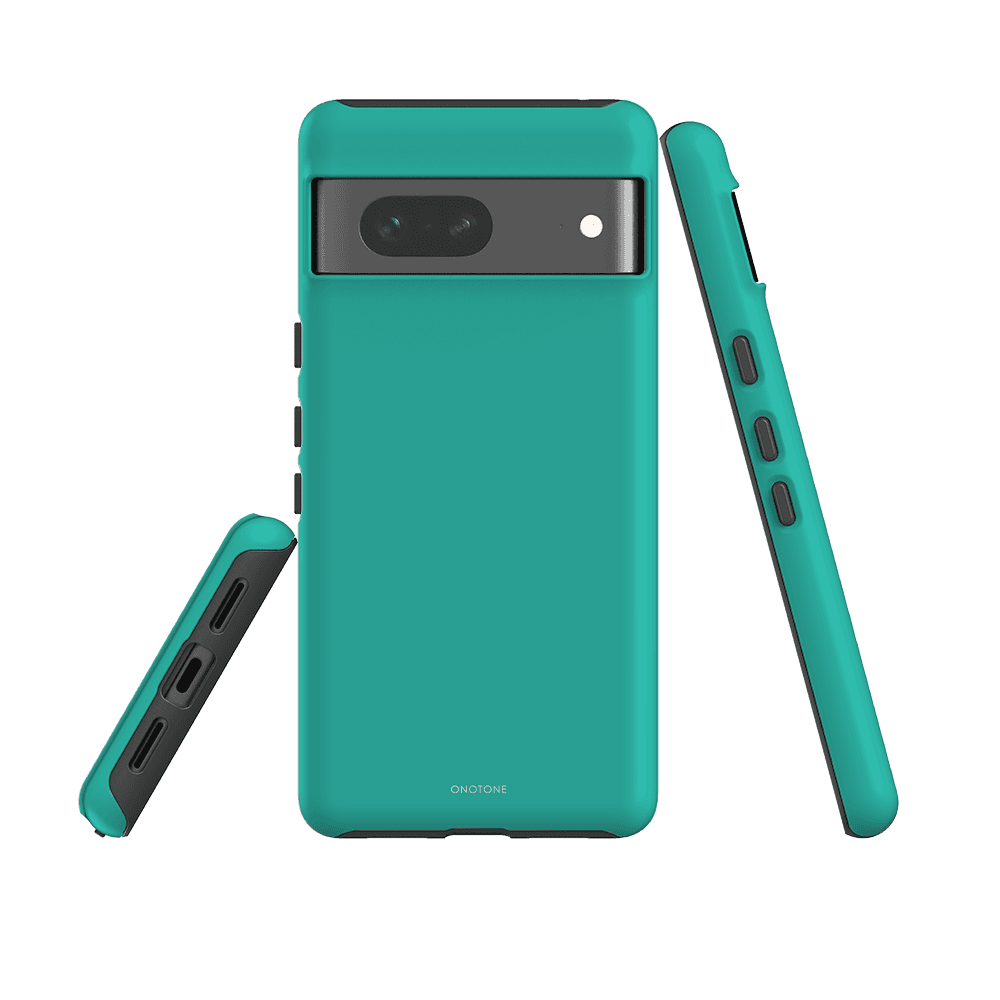 Google Pixel Case - Durable Protection in Pantone 333 for Pixel 6a. Offers impact resistance and scratch prevention with sleek design.