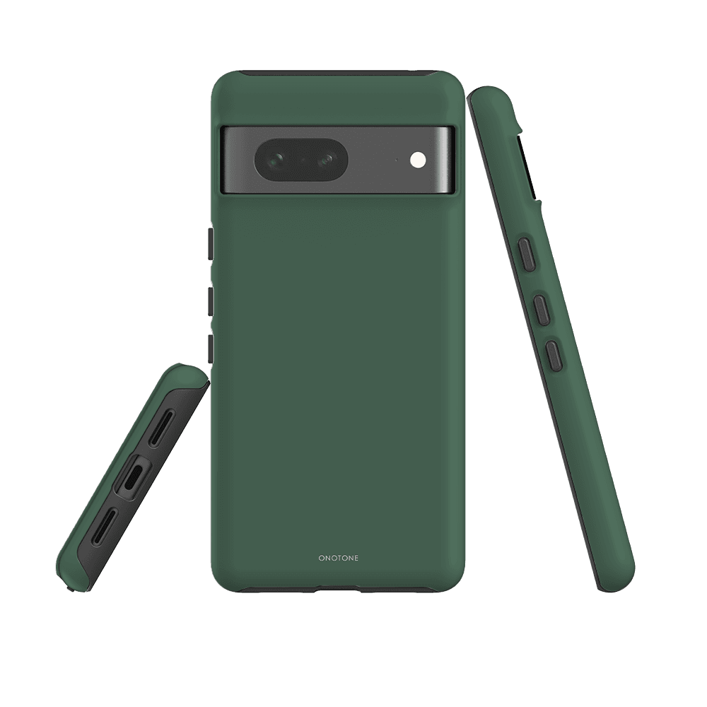 Google Pixel Case - Pantone 357 for Pixel 5, offering dual-layer shock resistance and snug fit with tactile button covers.