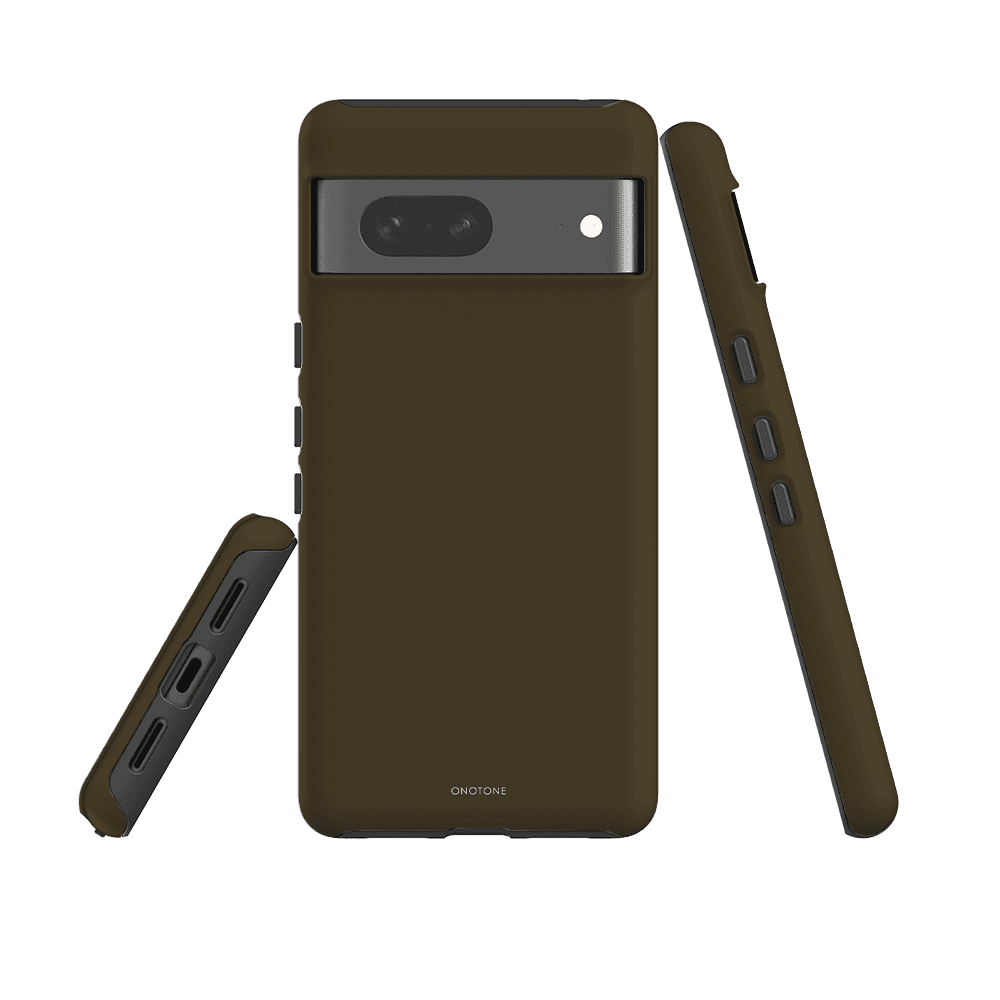 Google Pixel case in Pantone 448 with impact-resistant shell and soft TPU lining. Provides durable protection and anti-scratch design.