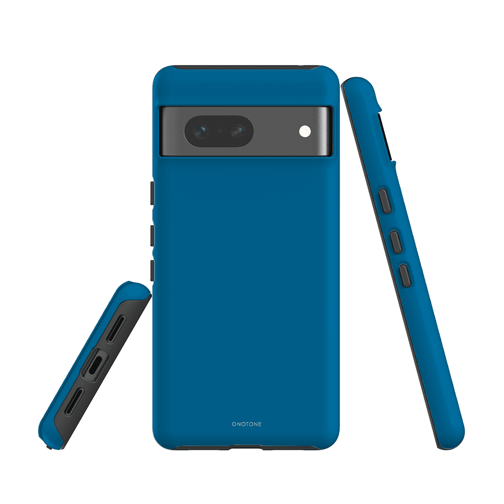 Pixel 6a compatible Google Pixel Case - Pantone 307. Features dual-layer shock-resistant design with reinforced corners and tactile buttons.