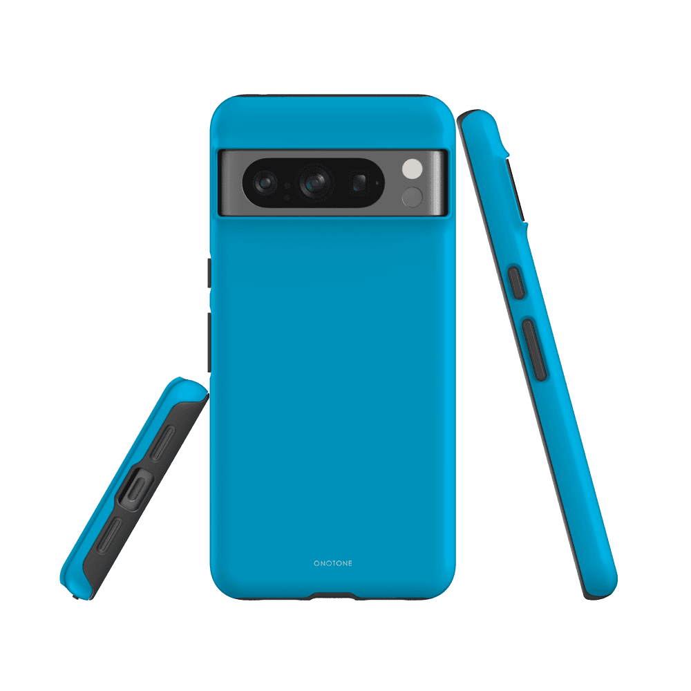 Google Pixel Case - Protective Pantone 306 for Pixel 6 Pro. Shock-resistant with dual-layer protection and camera cutout.