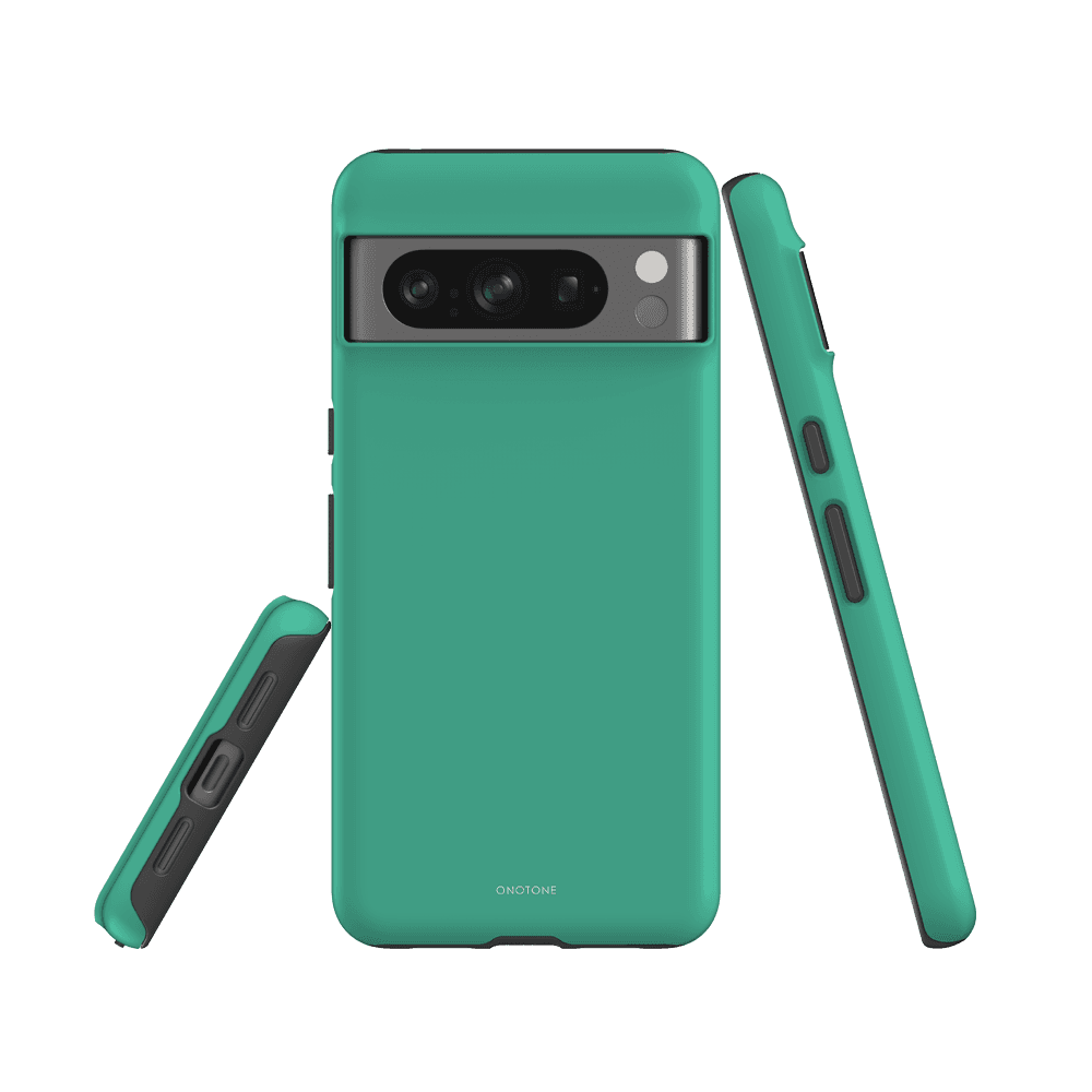 Google Pixel Case - Pantone 338 featuring dual-layer construction and reinforced corners. Ensures durable protection and secure grip.