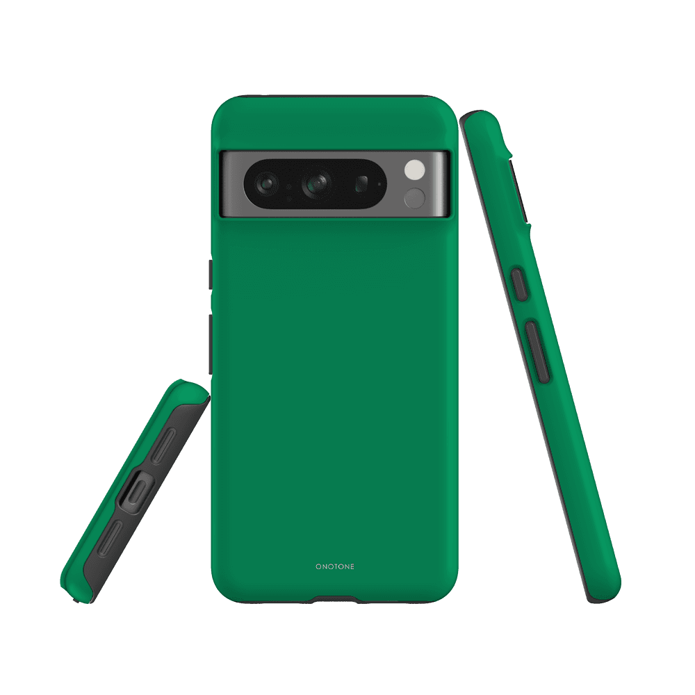 Google Pixel Case Pantone 355 - Dual-layered Protection for Pixel 7a with shock-absorbing TPU and scratch-resistant polycarbonate shell.