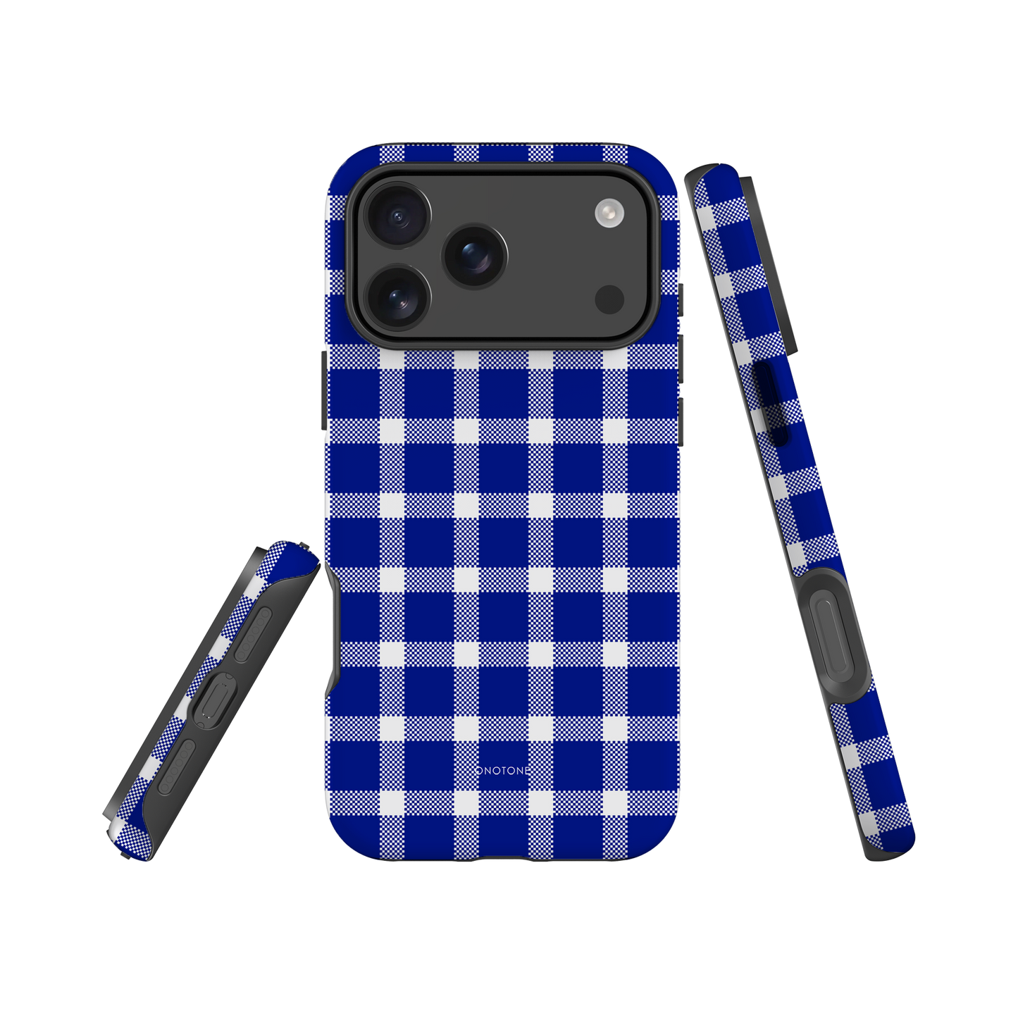 Reflex Blue C Plaid iPhone Case – Durable, Stylish & Shockproof Protection
