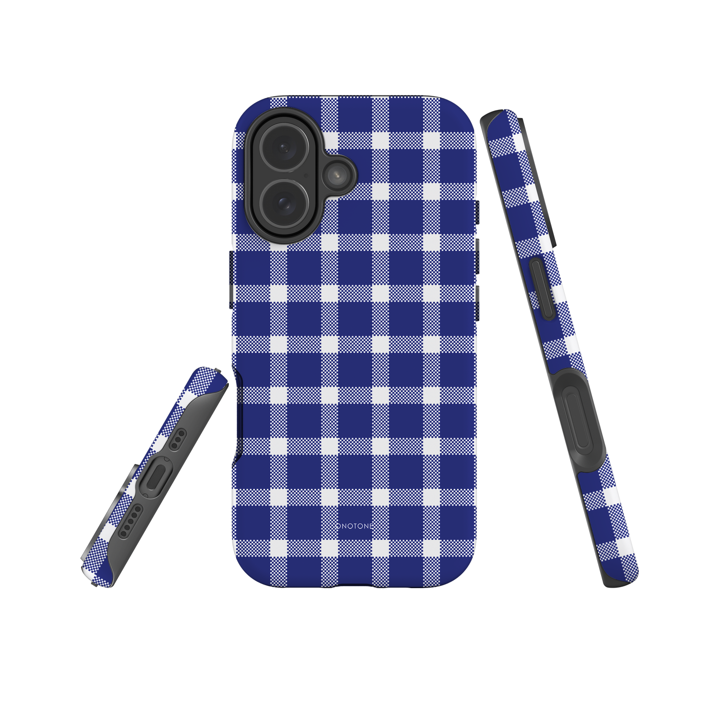 Reflex Blue C Plaid iPhone Case – Durable, Stylish & Shockproof Protection