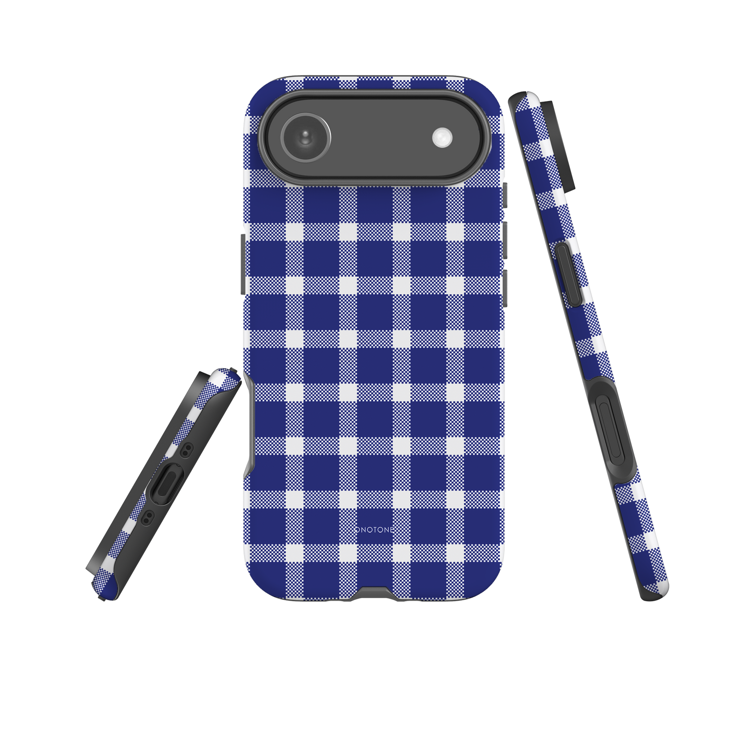 Reflex Blue C Plaid iPhone Case – Durable, Stylish & Shockproof Protection