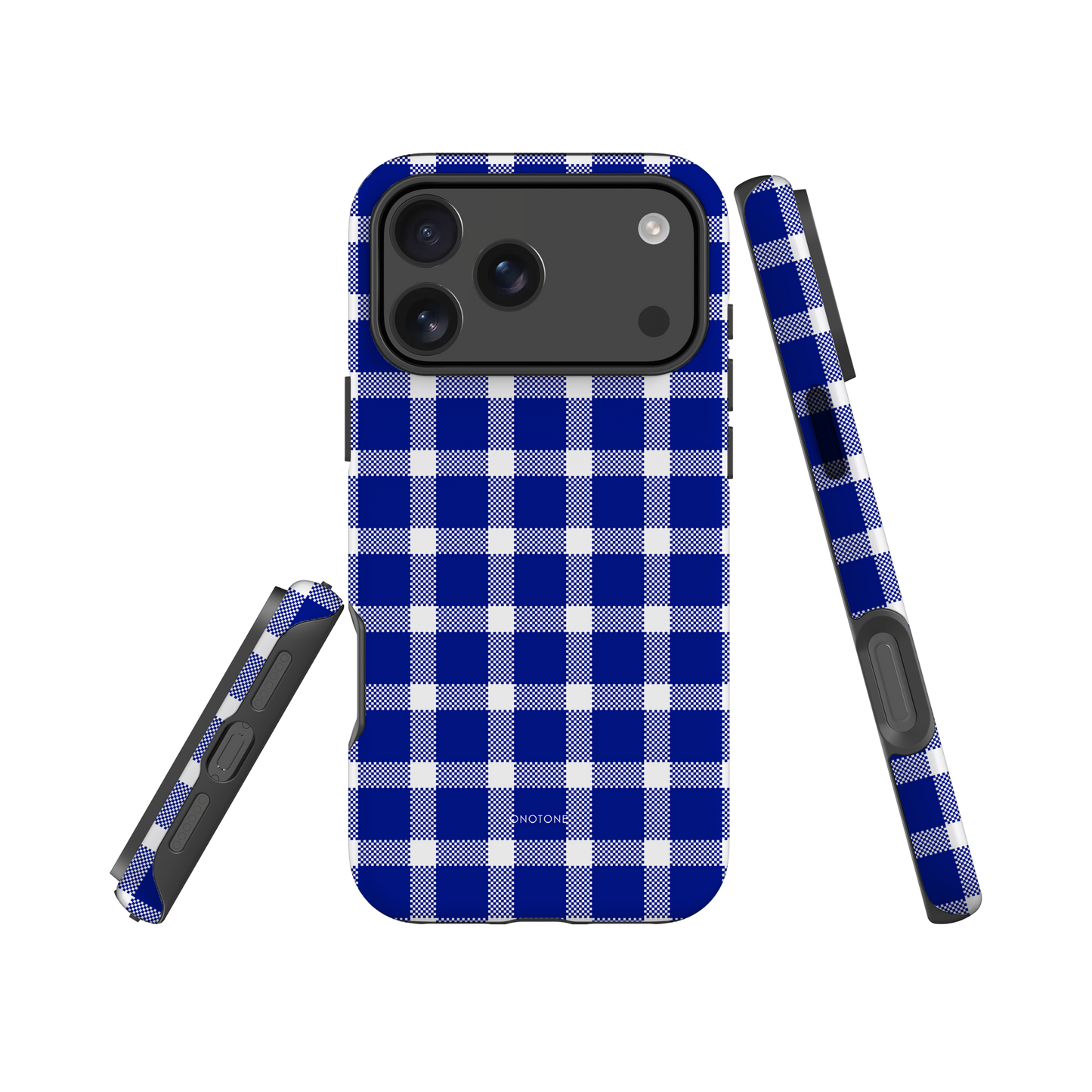 Reflex Blue C Plaid iPhone Case – Durable, Stylish & Shockproof Protection