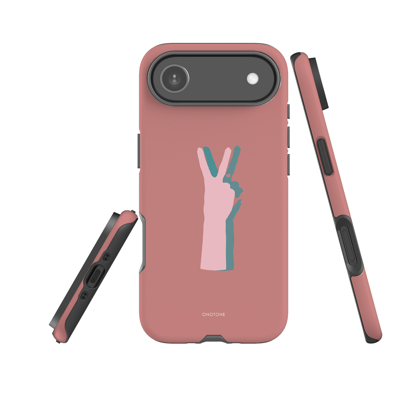 Dual Layer peace out modern iPhone® Case ( MD-1505)