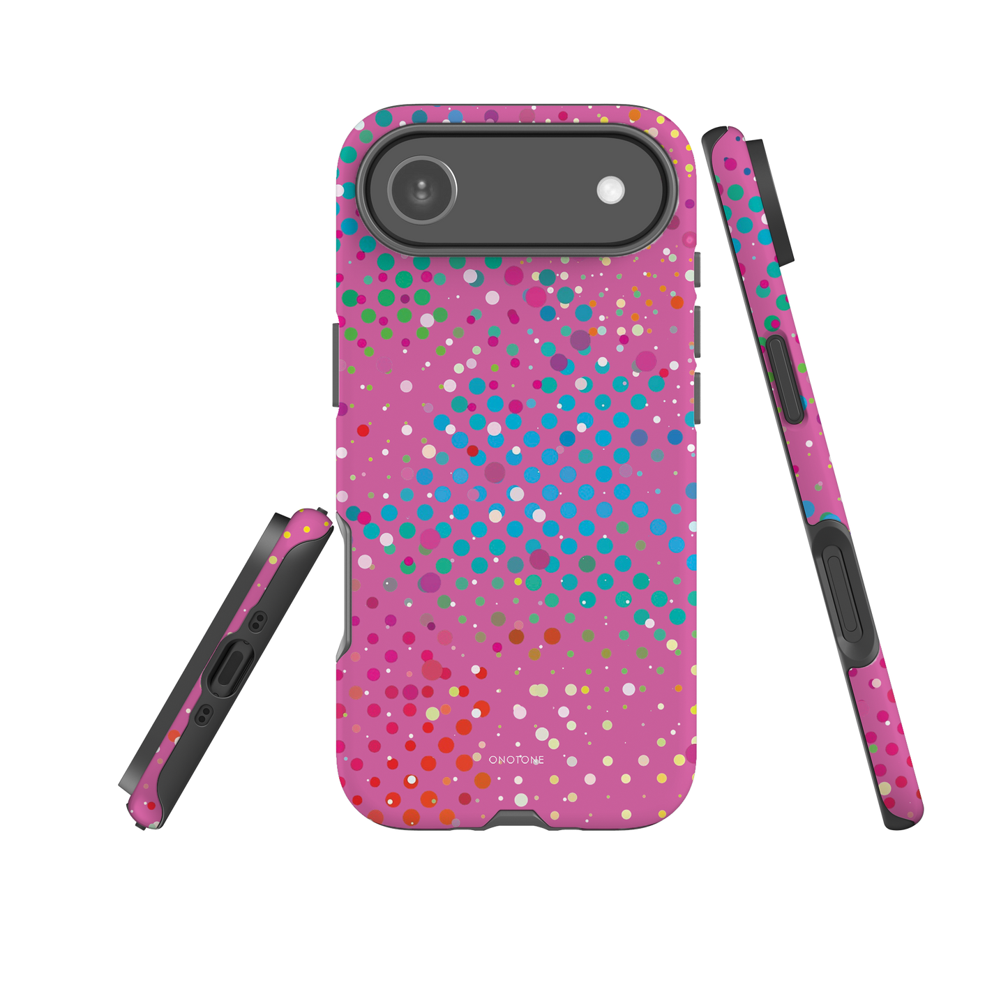 Vivid Rose Pink Polka Dot iPhone 17 Pro (MagSafe) Case