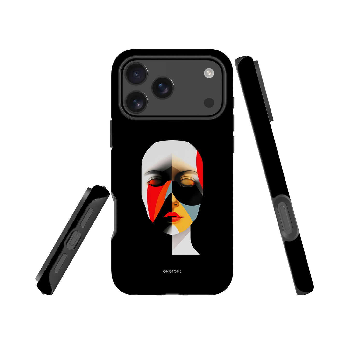 Dual Layer black modern iPhone® Case ( MD-2905)