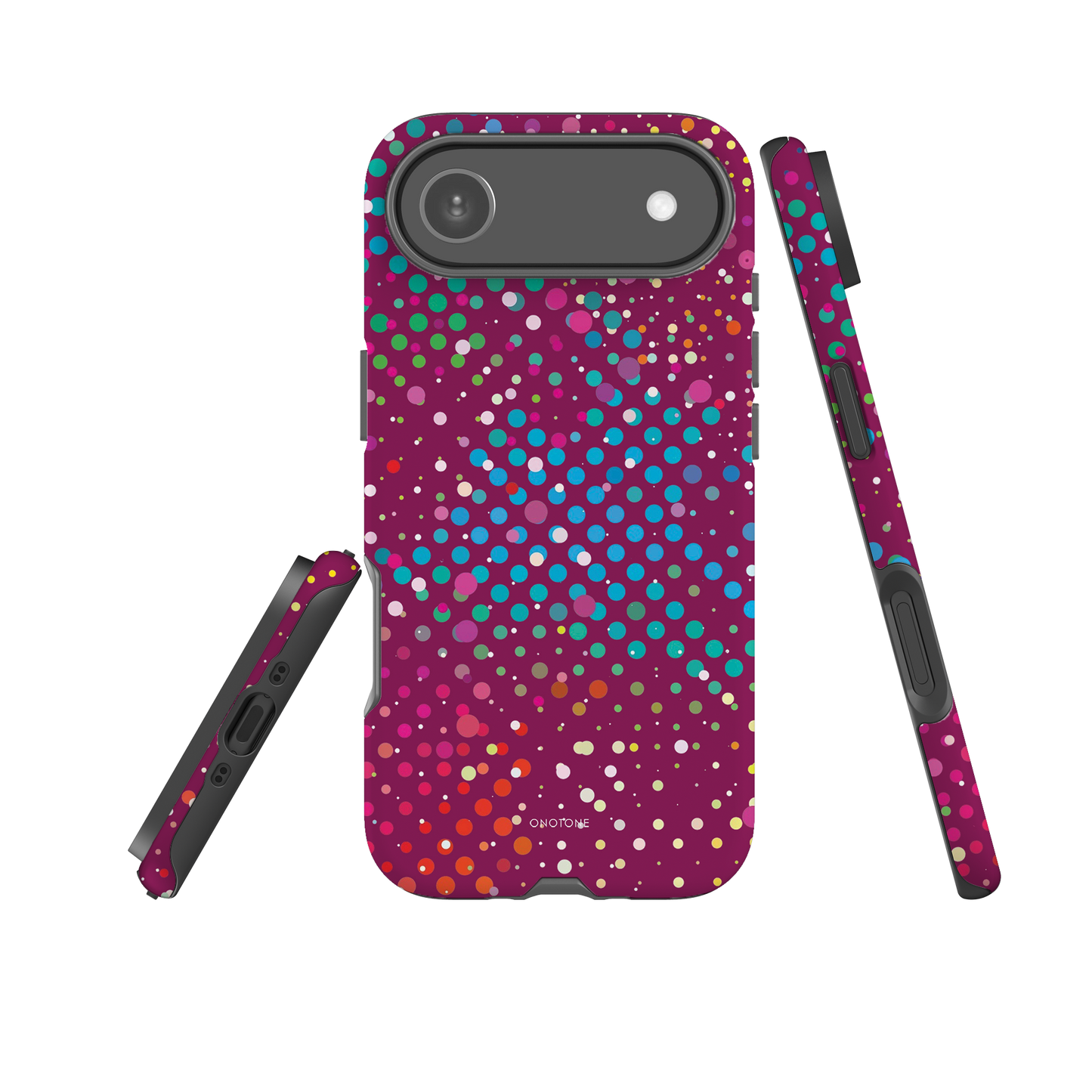 Plum Purple Polka Dot iPhone 17 Pro (MagSafe) Case