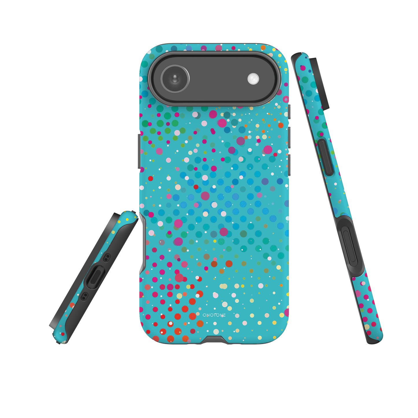 Dark Turquoise Polka Dot iPhone 17 Pro (MagSafe) Case