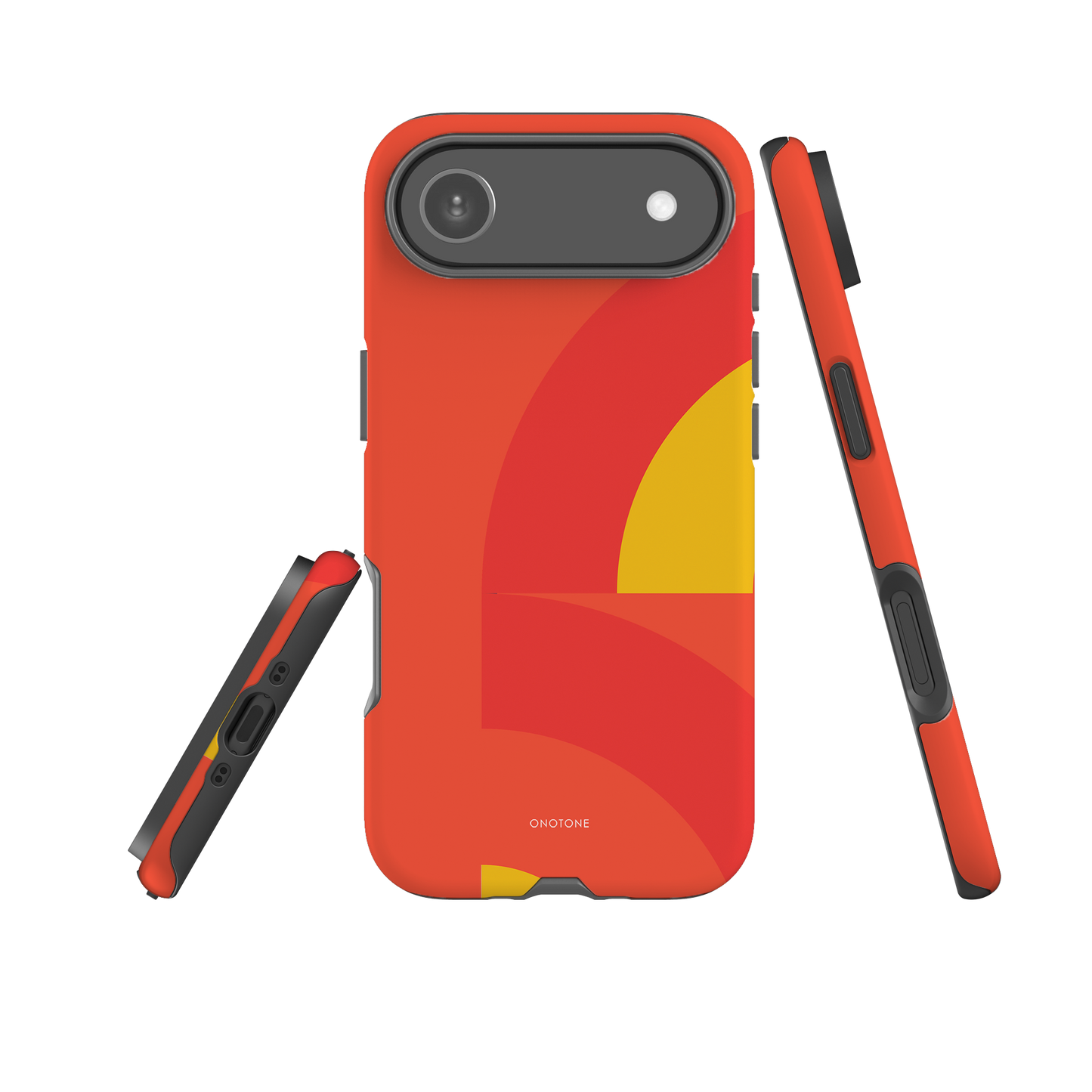 Dual Layer orange modern iPhone® Case ( MD-2625)