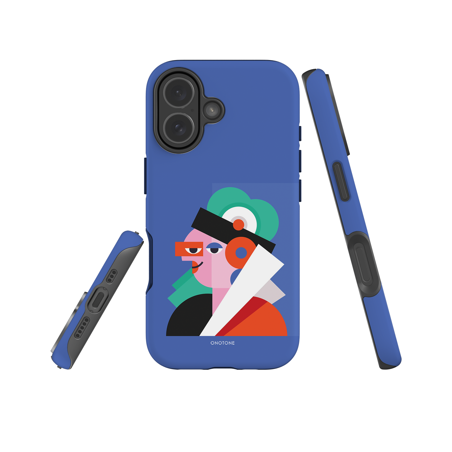 Dual Layer blue modern iPhone® Case ( MD-4071)