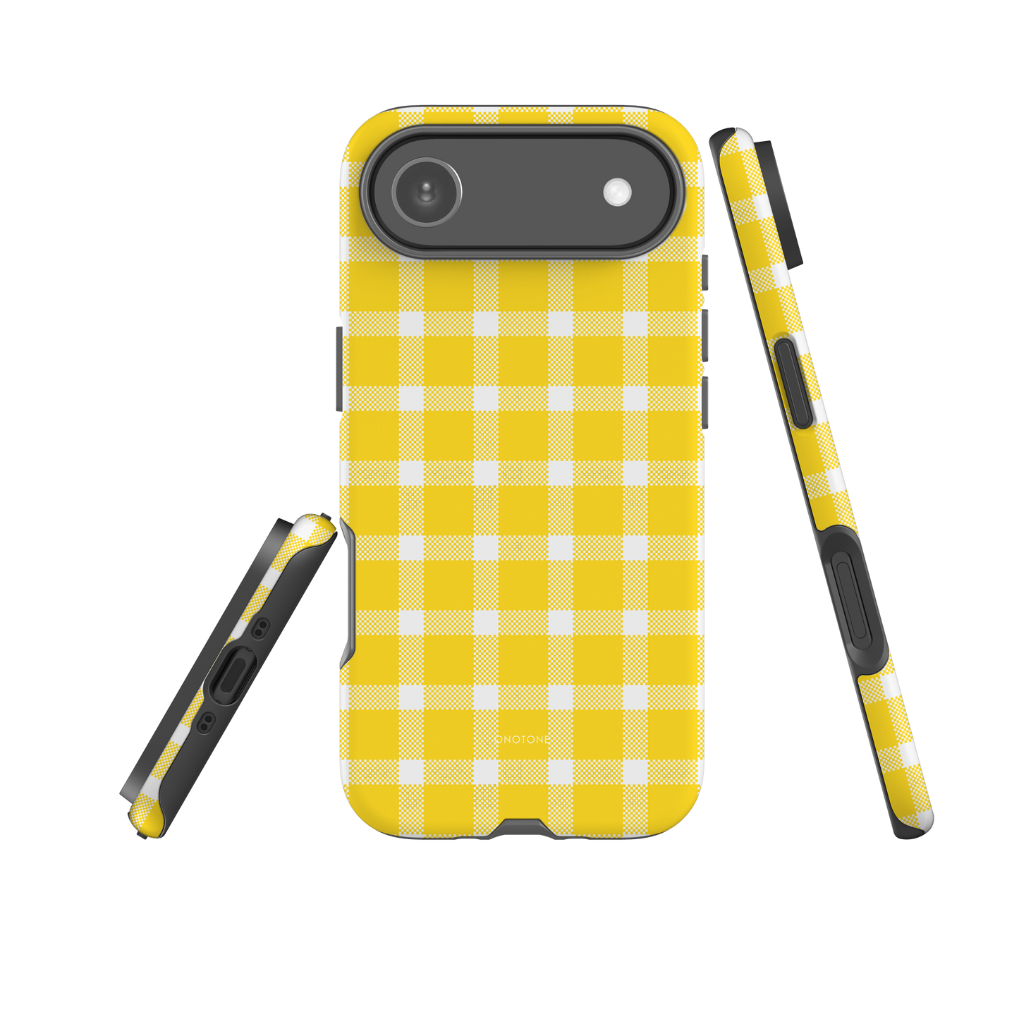 Canary Yellow Plaid iPhone Case – Durable, Stylish & Shockproof Protection (BP-115)