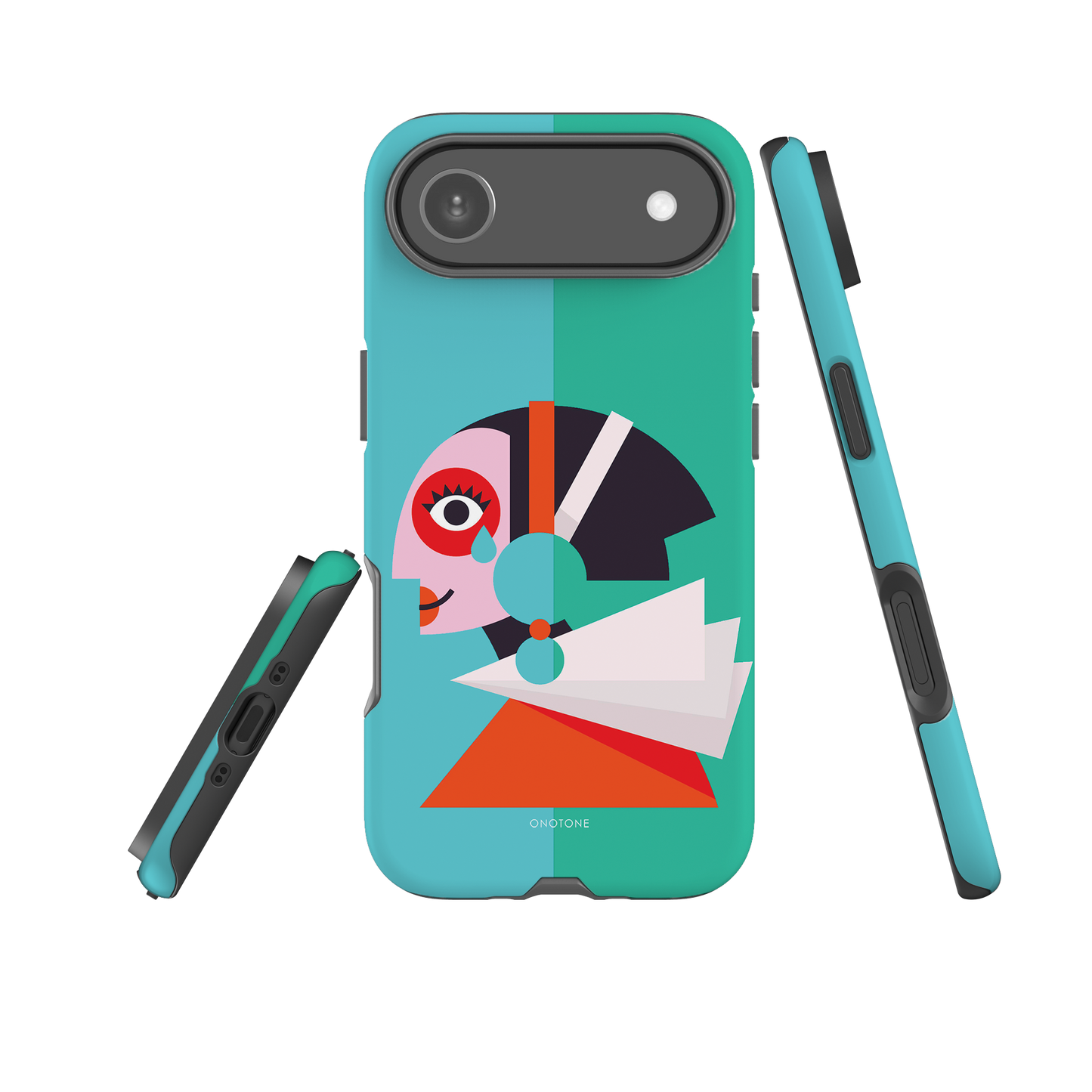 Dual Layer green modern iPhone® Case ( MD-1617)