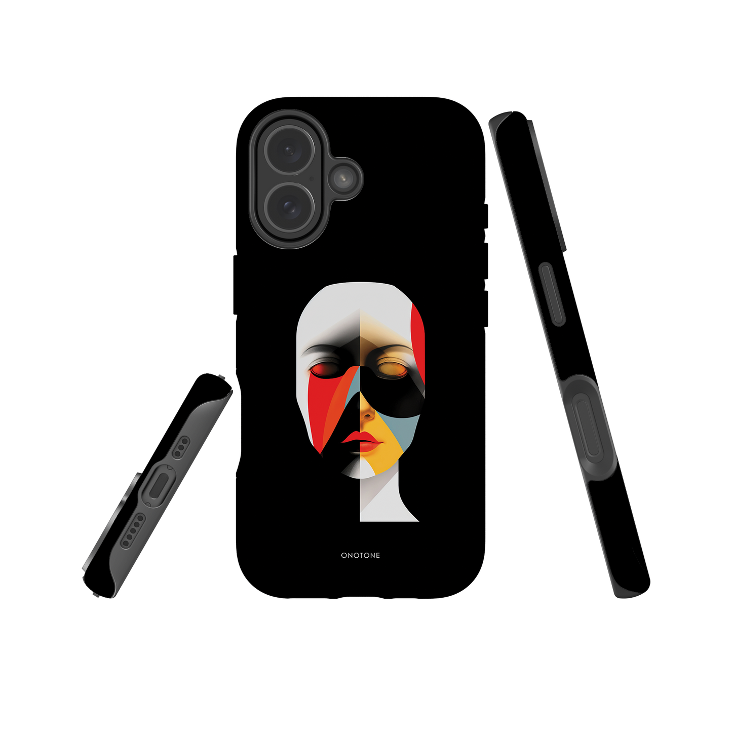 Dual Layer black modern iPhone® Case ( MD-2905)