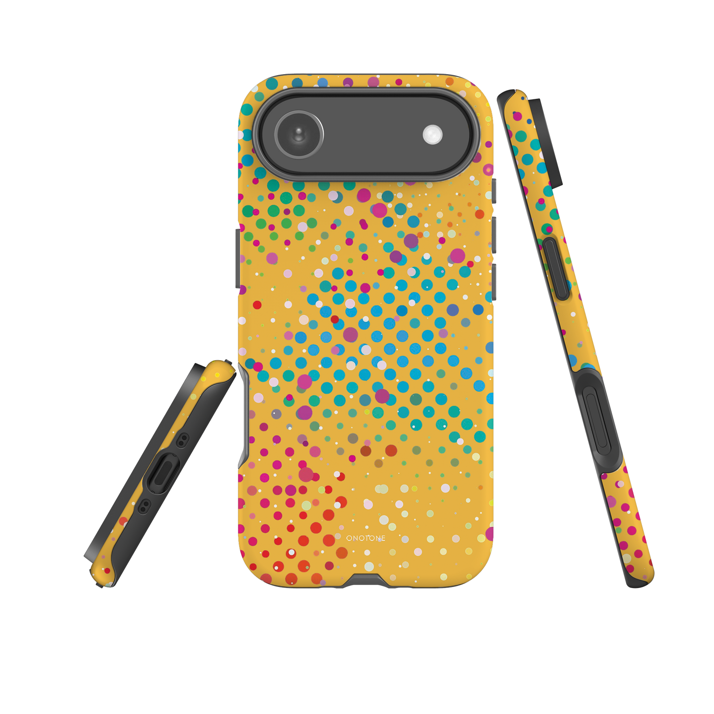Yellow-Orange Polka Dot iPhone 17 Pro (MagSafe) Case