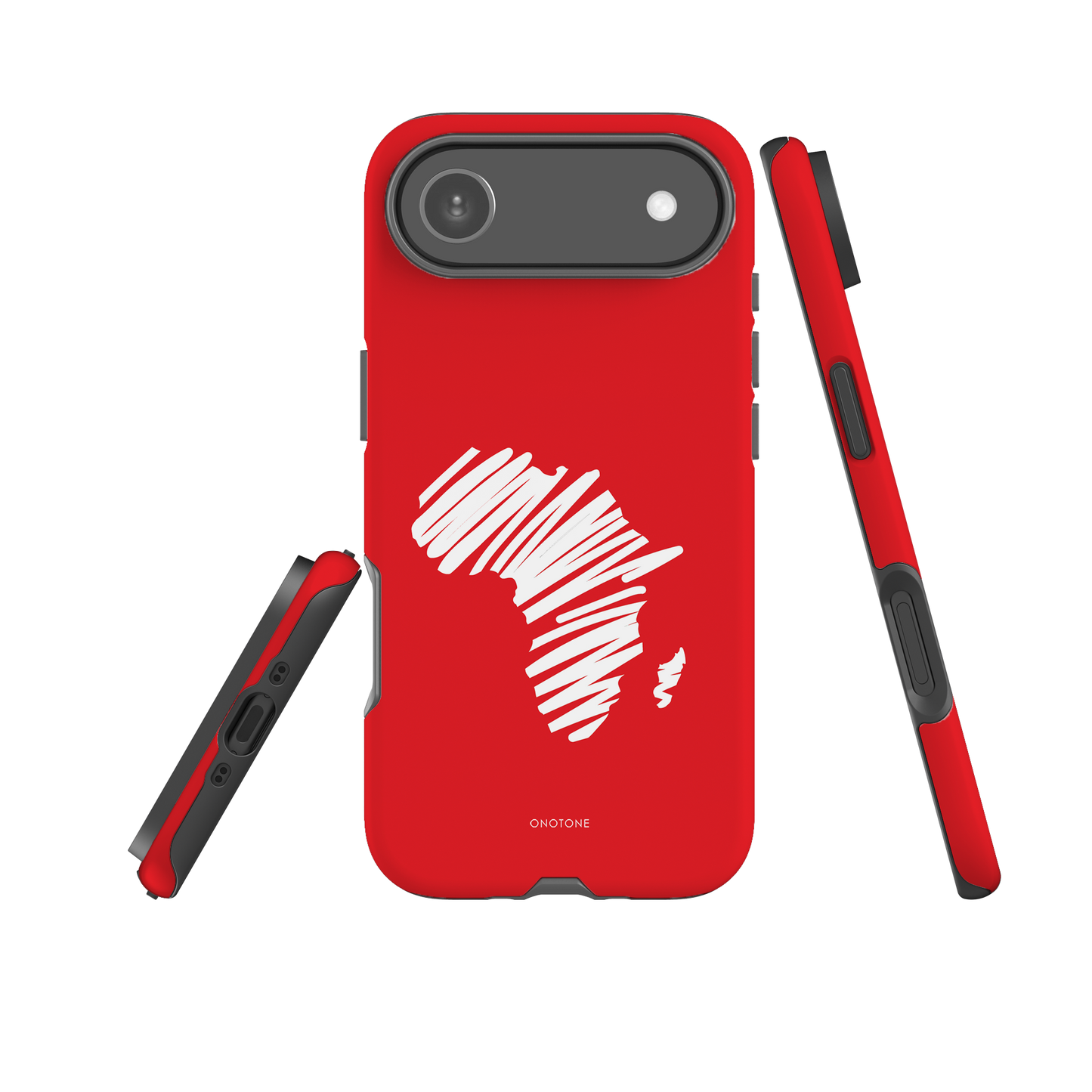 Dual Layer Africa modern red iPhone® Case ( MD-1393)