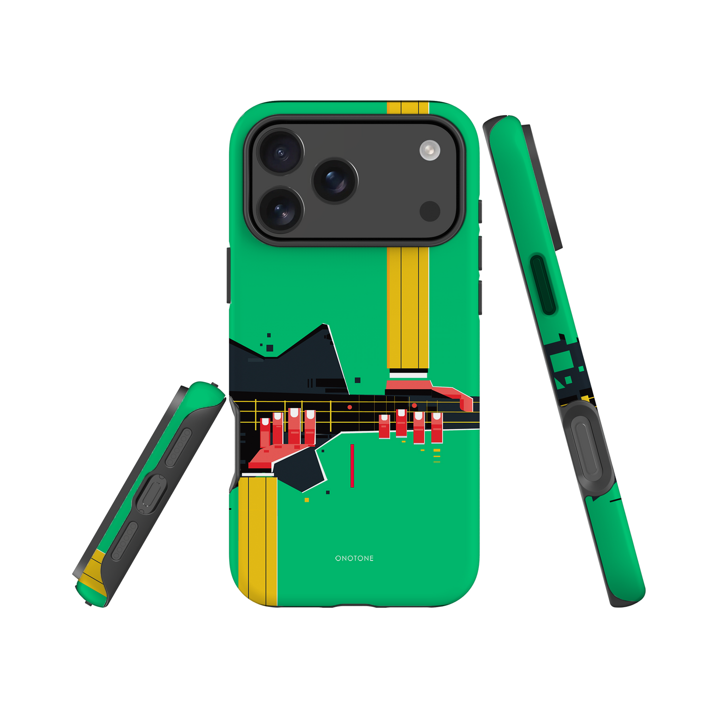 Dual Layer green modern iPhone® Case ( MD-1057)