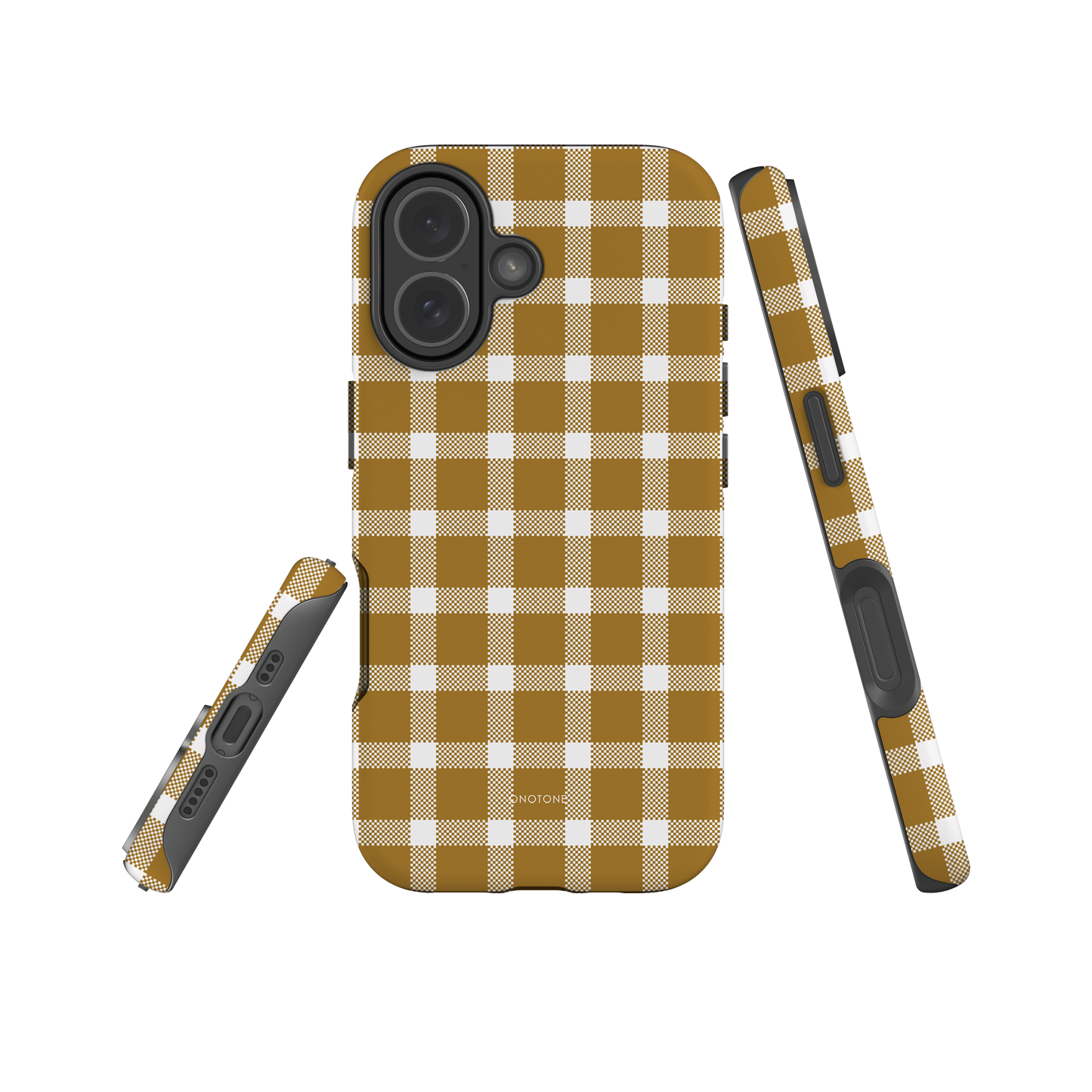 Yellow Plaid iPhone Case – Durable, Stylish & Shockproof Protection (BP-132)