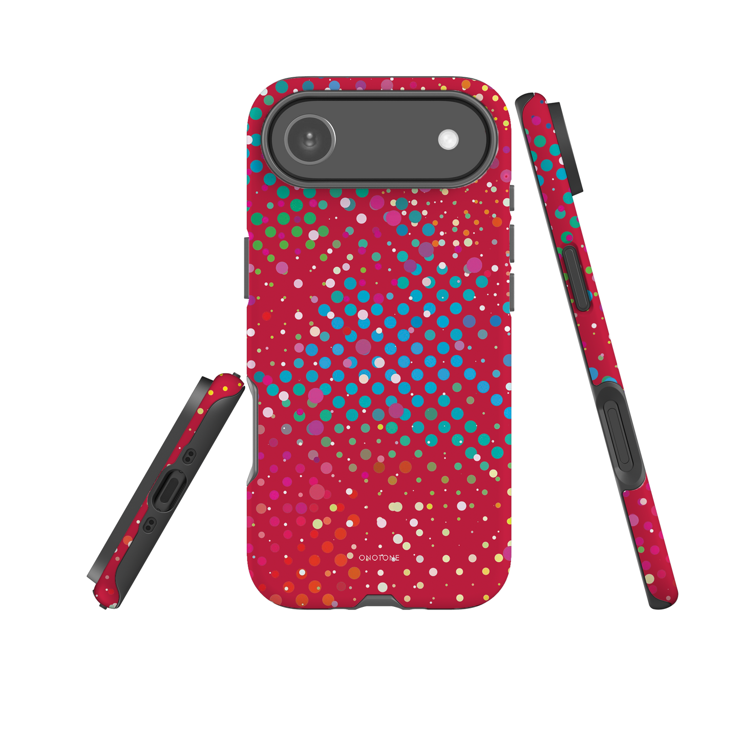 Red Brown Polka Dot iPhone 17 Pro (MagSafe) Case