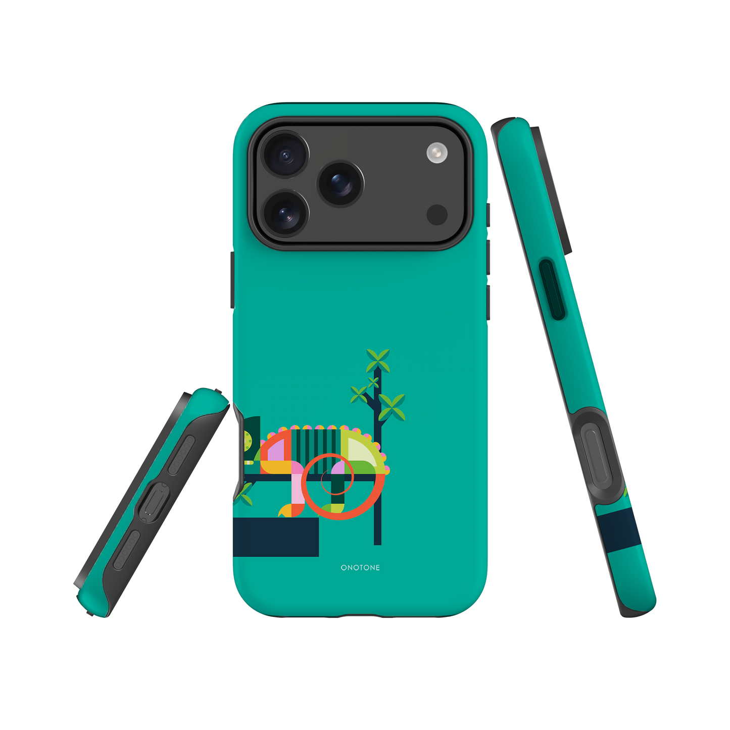 Dual Layer green modern iPhone® Case ( MD-2569)