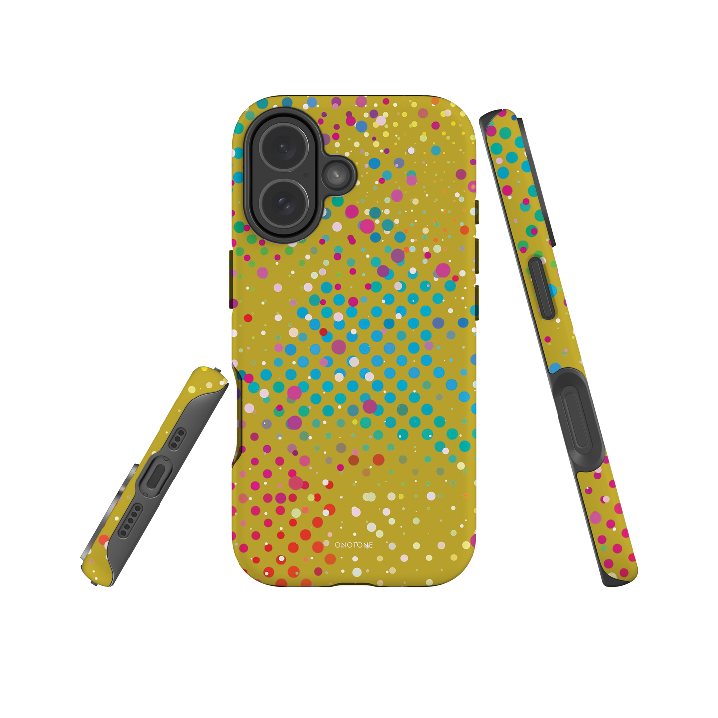 Yellow Polka Dot iPhone case (BD-103)