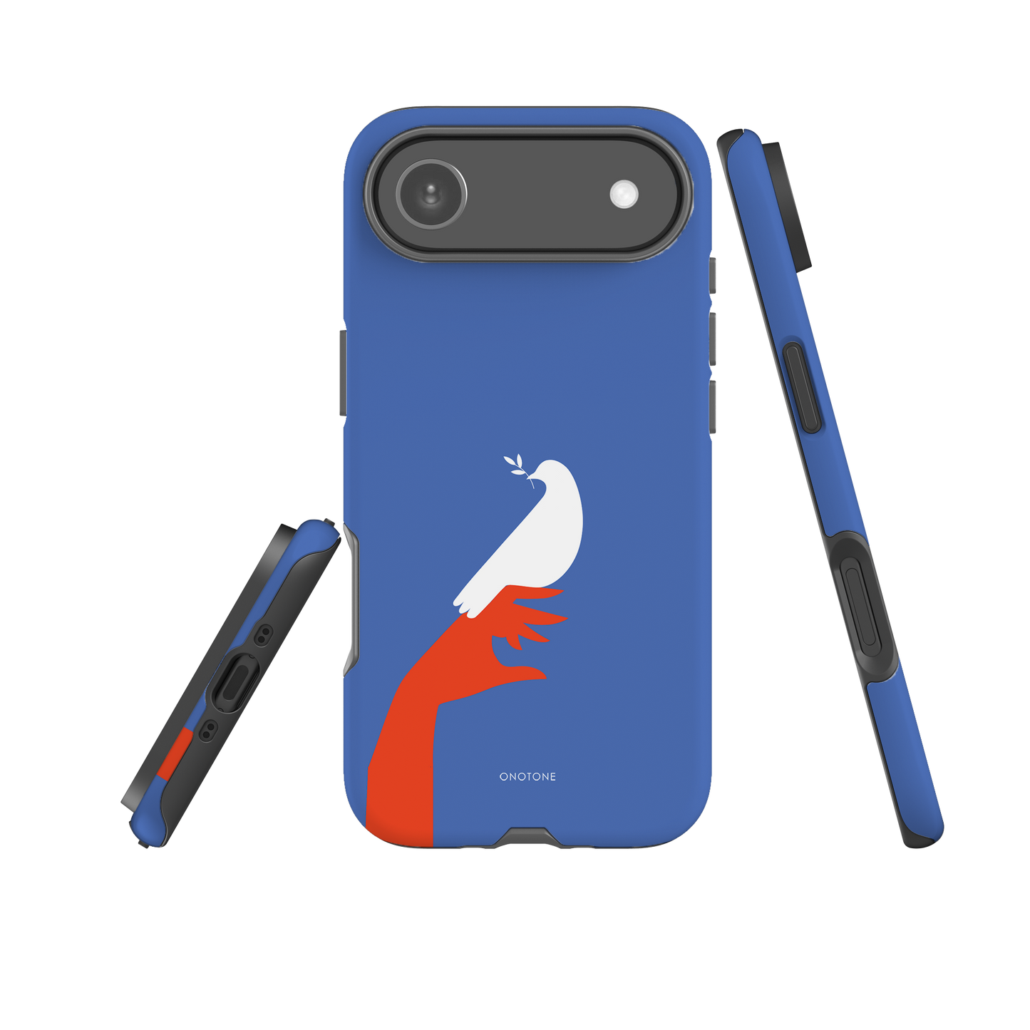 Dual Layer blue modern iPhone® Case ( MD-1673)