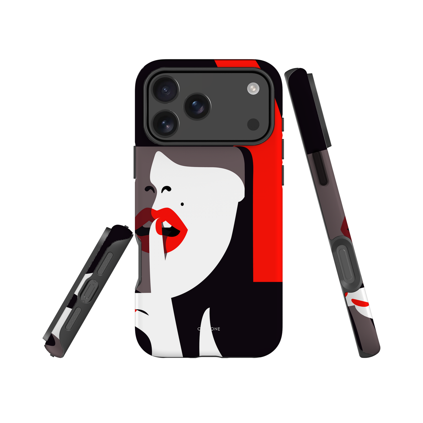 Dual Layer black modern iPhone® Case ( MD-3577)