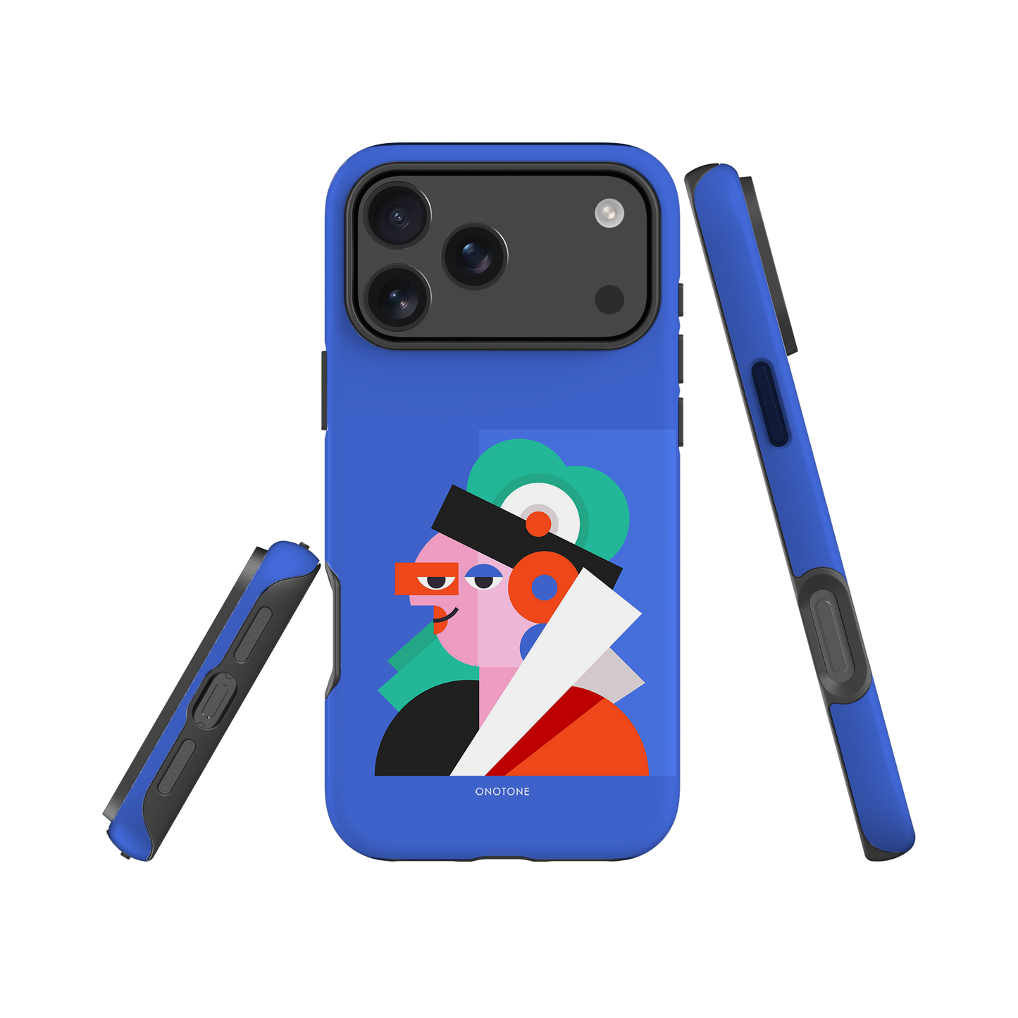 Dual Layer blue modern iPhone® Case ( MD-4071)